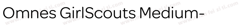 Omnes GirlScouts Medium字体转换